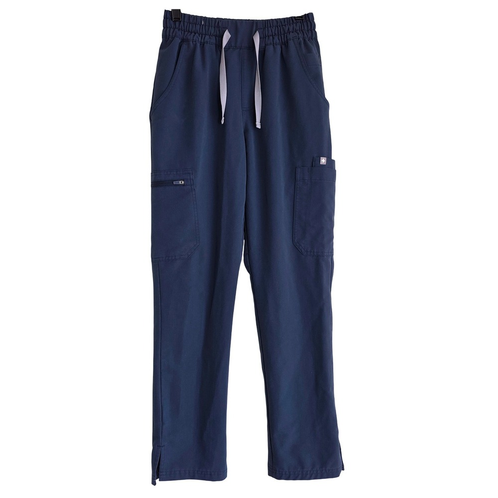 Figs Women's Dowa High-Rise Straight-Leg Scrub Pant Blue Grey Size XS/P EUC